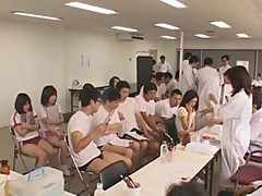Japanese schoolgirls medical checking, part 2